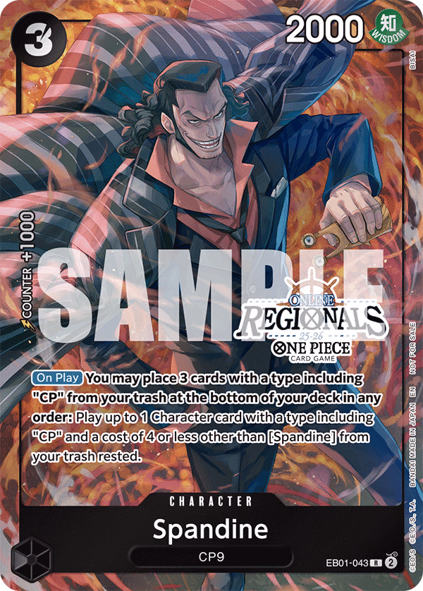 Spandine (Online Regional Participation Pack 2025 Vol.1) One Piece card (EB01-043, Promotion Cards)