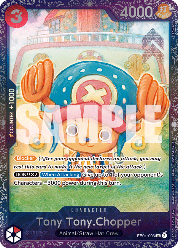 Tony Tony.Chopper (Treasure Cup 2024) One Piece card (EB01-006, Promotion Cards)
