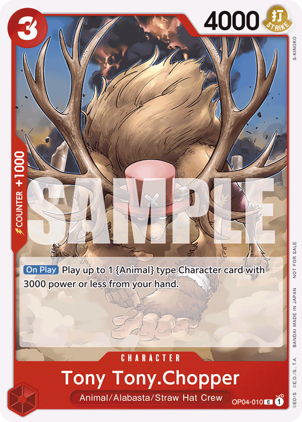 Tony Tony.Chopper (Tournament Pack 2024 Oct.-Dec.) One Piece card (OP04-010, Promotion Cards)