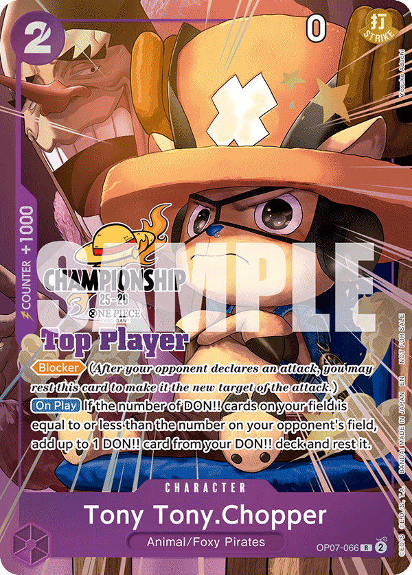 Tony Tony.Chopper (CS 25-26 Top Player Pack) One Piece card (OP07-066, Promotion Cards)