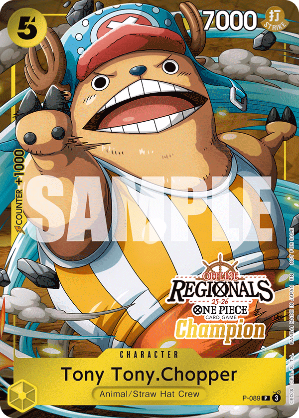Tony Tony.Chopper (Offline Regional Champion Card Set 2025 Vol.2) One Piece card (P-089, Promotion Cards)