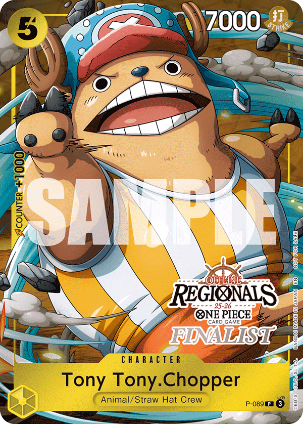 Tony Tony.Chopper (Offline Regional Finalist Card Set 2025 Vol.2) One Piece card (P-089, Promotion Cards)