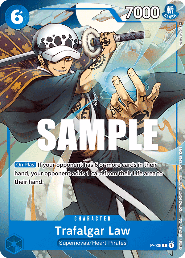 Trafalgar Law (Tournament Pack Vol. 1) One Piece card (P-009, Promotion Cards)