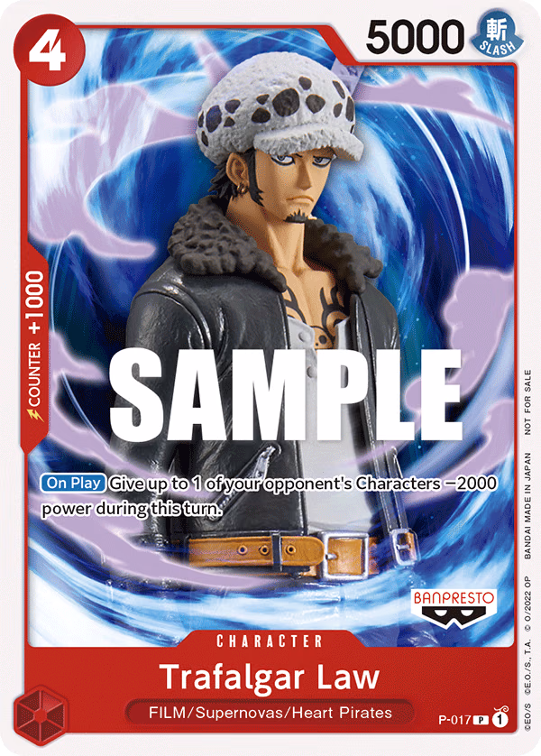 Trafalgar Law (One Piece Film Red) One Piece card (P-017, Promotion Cards)