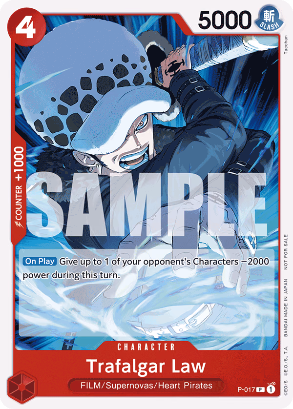 Trafalgar Law (Tournament Pack Vol. 7) One Piece card (P-017, Promotion Cards)