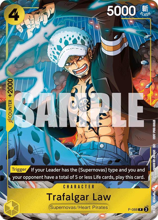 Trafalgar Law (Event Pack Vol. 7) One Piece card (P-088, Promotion Cards)