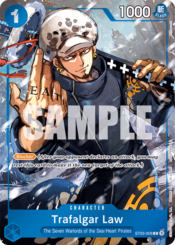 Trafalgar Law (Event Pack Vol. 3) One Piece card (ST03-008, Promotion Cards)