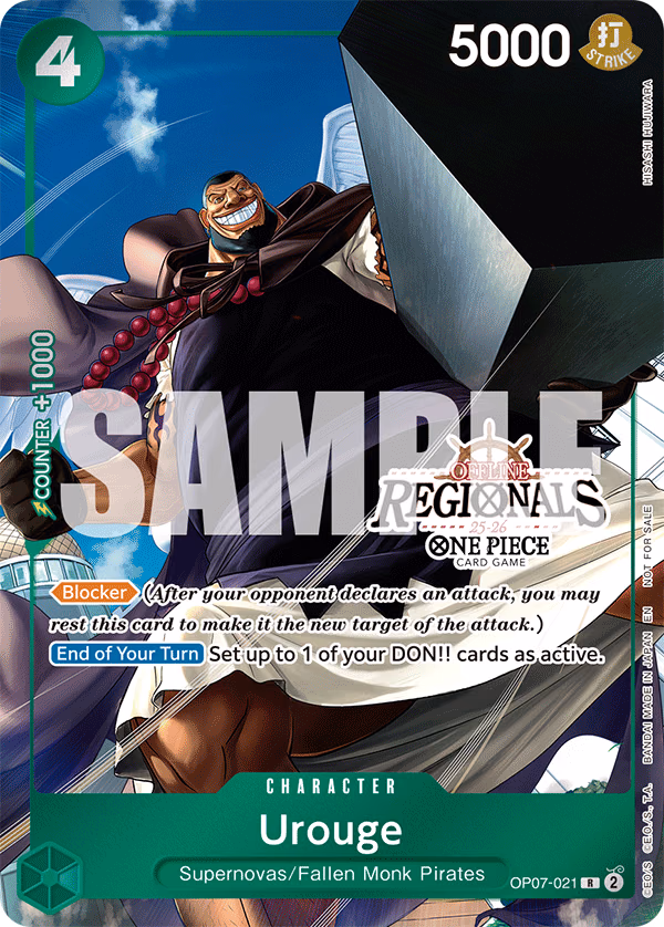 Urouge (Offline Regional Participation Pack 2025 Vol.1) One Piece card (OP07-021, Promotion Cards)