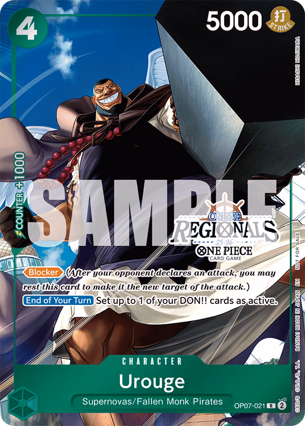 Urouge (Online Regional Participation Pack 2025 Vol.1) One Piece card (OP07-021, Promotion Cards)