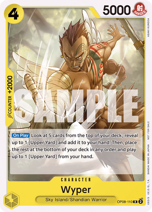 Wyper (Tournament Pack 2025 Vol. 2) One Piece card (OP08-110, Promotion Cards)