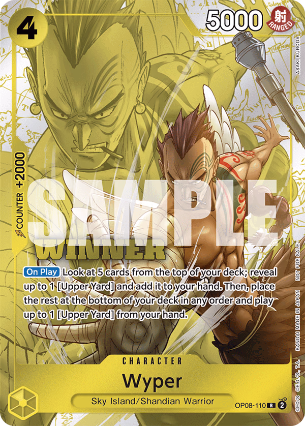Wyper (Winner Pack 2025 Vol. 2) One Piece card (OP08-110, Promotion Cards)