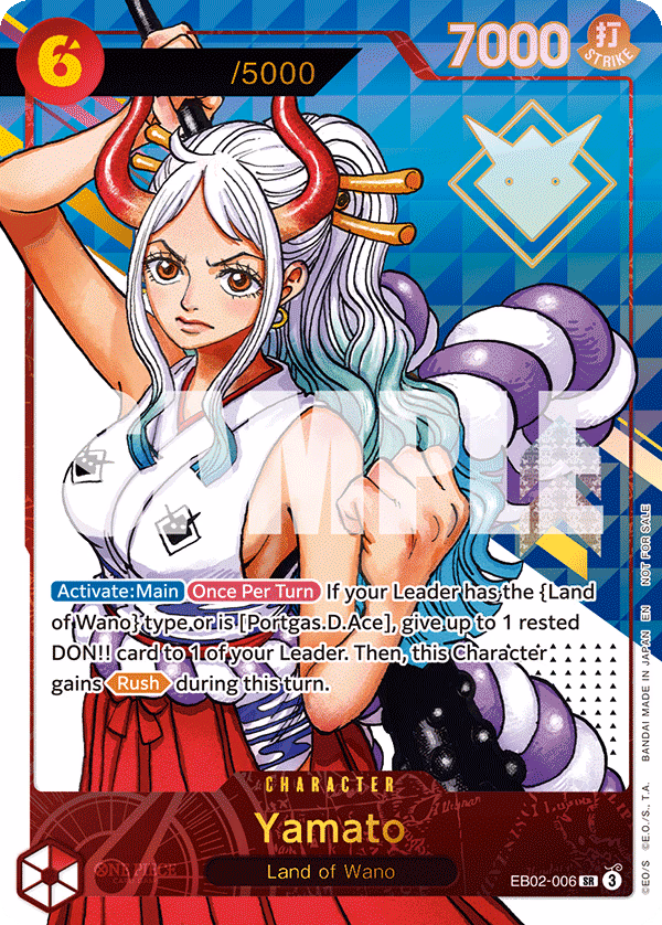 Yamato (Premium Card Collection -6 assort vol.1-) One Piece card (EB02-006, Promotion Cards)