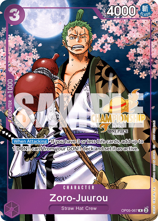 Zoro-Juurou (CS 25-26 Event Pack) One Piece card (OP05-067, Promotion Cards)