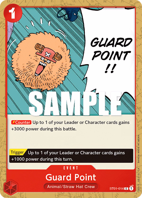 Guard Point One Piece card (ST01-014, Starter Deck 1: Straw Hat Crew)