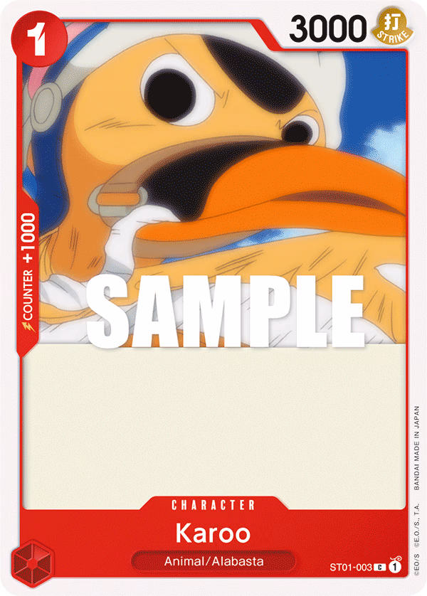 Karoo One Piece card (ST01-003, Starter Deck 1: Straw Hat Crew)