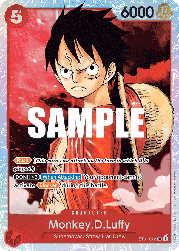 Monkey.D.Luffy One Piece card (ST01-012, Starter Deck 1: Straw Hat Crew)