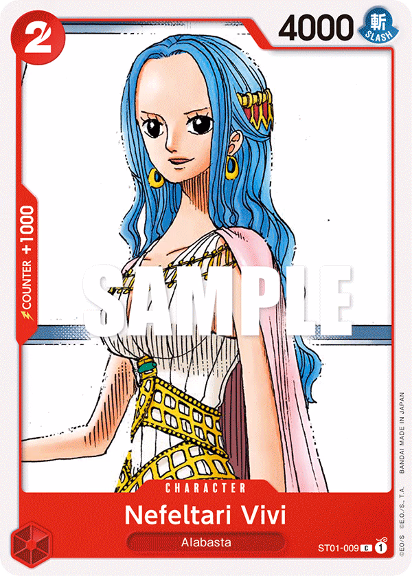 Nefeltari Vivi One Piece card (ST01-009, Starter Deck 1: Straw Hat Crew)