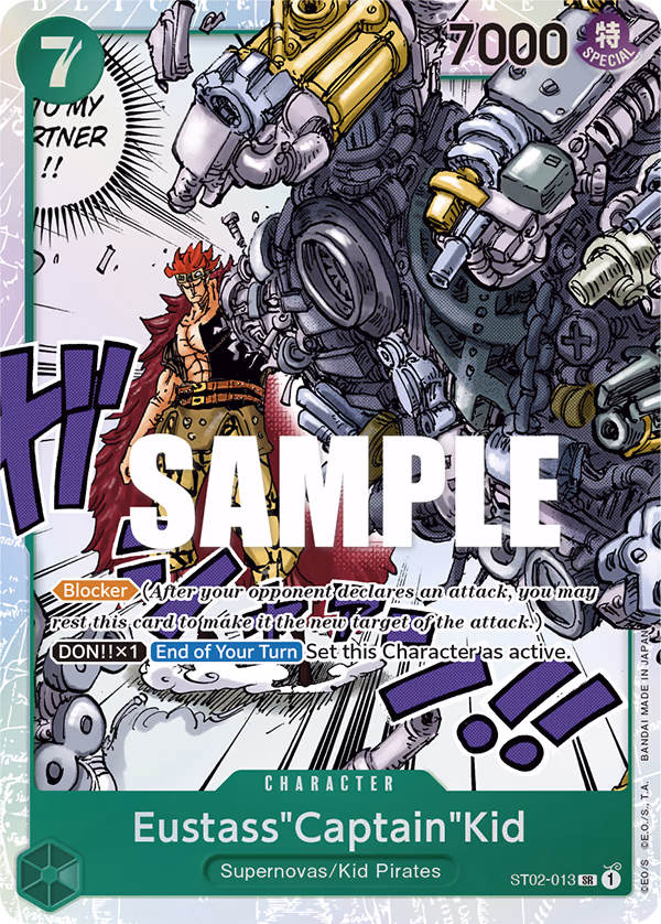 Eustass"Captain"Kid One Piece card (ST02-013, Starter Deck 2: Worst Generation)
