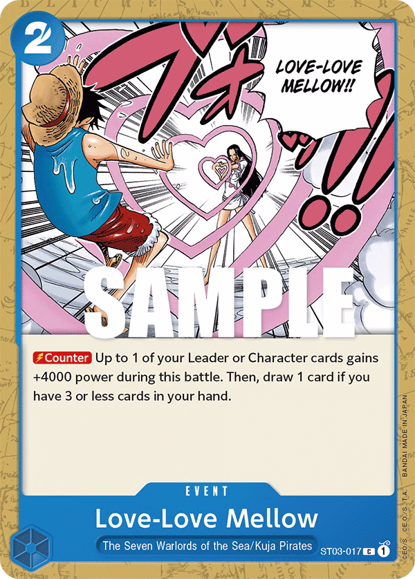 Love-Love Mellow One Piece card (ST03-017, Starter Deck 3: The Seven Warlords of The Sea)