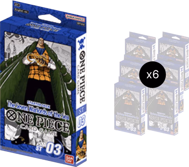 One Piece Starter Deck 3: The Seven Warlords of The Sea Display