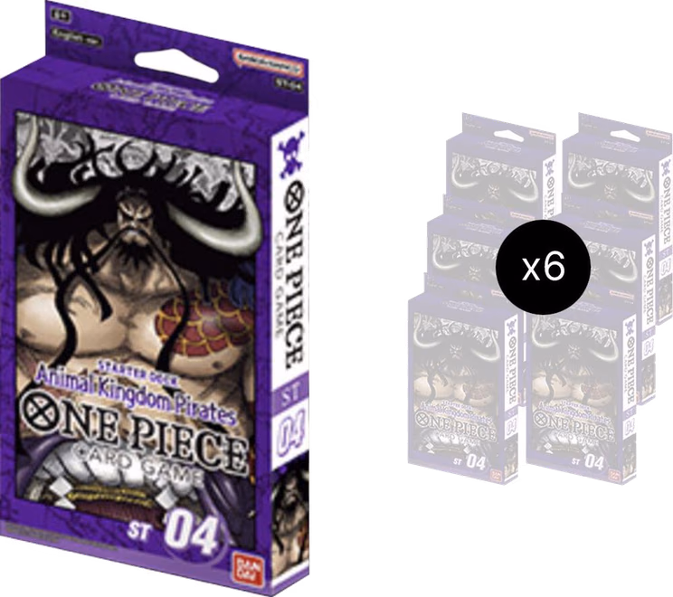 One Piece ST-04: Starter Deck 4 Animal Kingdom Pirates Starter Deck 4: Animal Kingdom Pirates Display