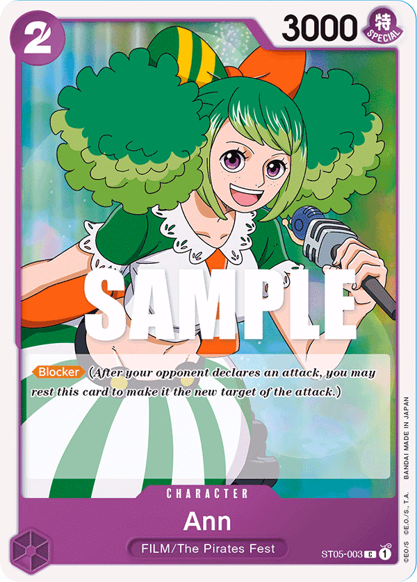 Ann One Piece card (ST05-003, Starter Deck 5: Film Edition)