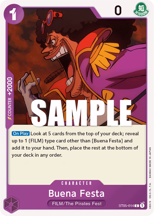 Buena Festa One Piece card (ST05-014, Starter Deck 5: Film Edition)