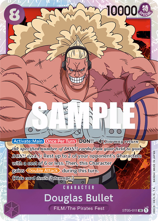 Douglas Bullet One Piece card (ST05-011, Starter Deck 5: Film Edition)