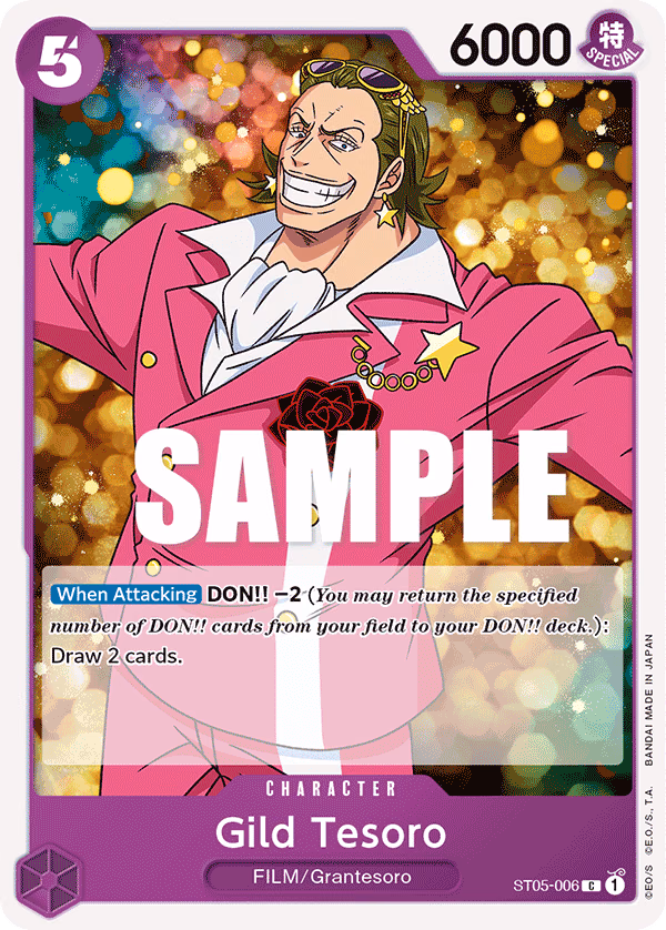 Gild Tesoro One Piece card (ST05-006, Starter Deck 5: Film Edition)