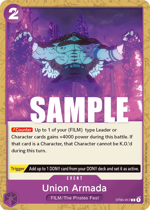 Union Armada One Piece card (ST05-017, Starter Deck 5: Film Edition)