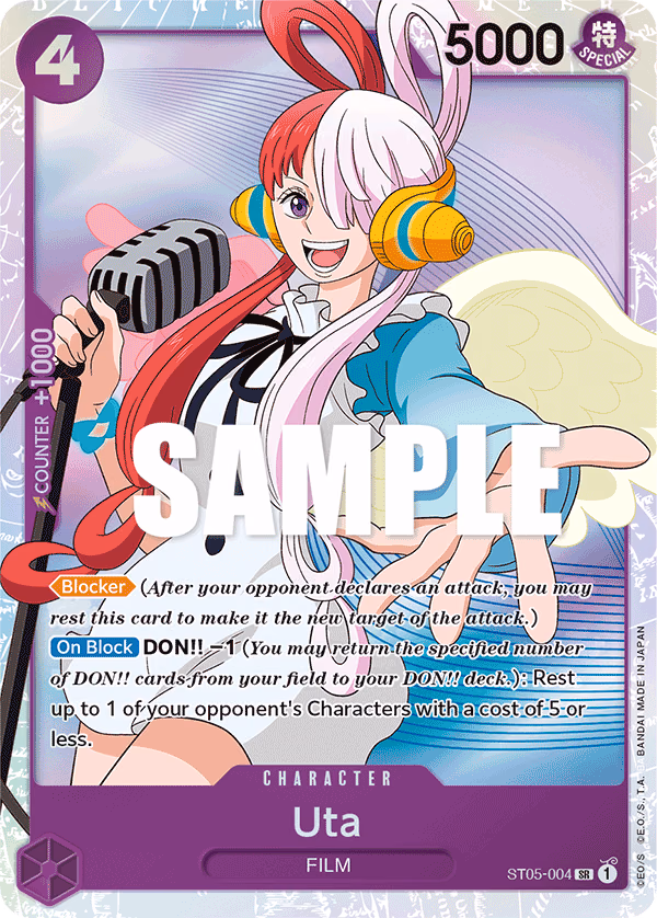 Uta One Piece card (ST05-004, Starter Deck 5: Film Edition)