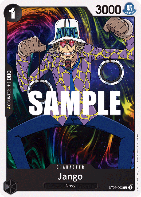 Jango One Piece card (ST06-003, Starter Deck 6: Absolute Justice)
