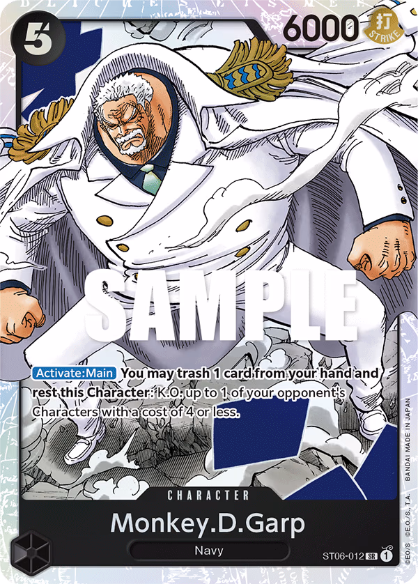 Monkey.D.Garp One Piece card (ST06-012, Starter Deck 6: Absolute Justice)