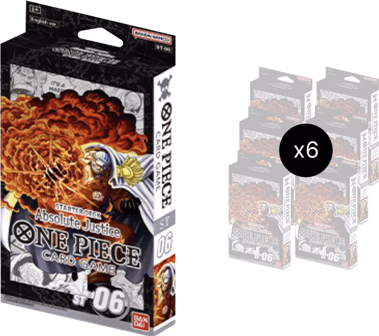 One Piece Starter Deck 6: Absolute Justice Display
