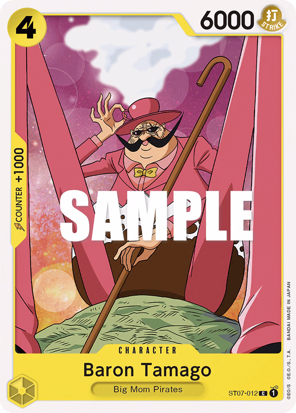 Baron Tamago One Piece card (ST07-012, Starter Deck 7: Big Mom Pirates)