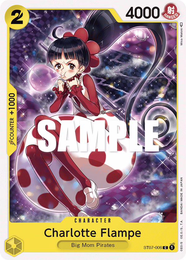 Charlotte Flampe One Piece card (ST07-006, Starter Deck 7: Big Mom Pirates)