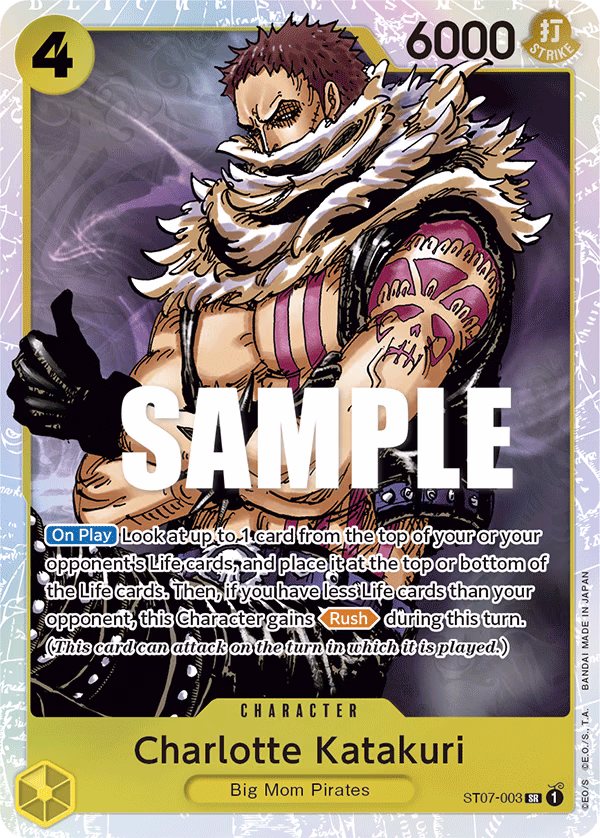 Charlotte Katakuri One Piece card (ST07-003, Starter Deck 7: Big Mom Pirates)