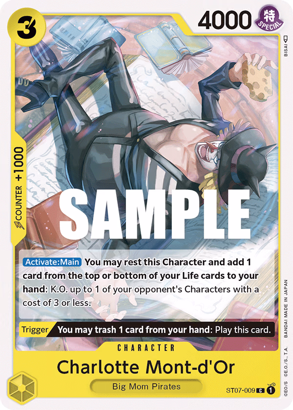 Charlotte Mont-d'or One Piece card (ST07-009, Starter Deck 7: Big Mom Pirates)