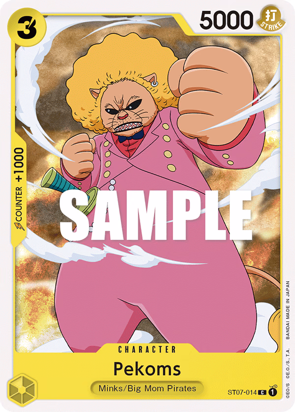 Pekoms One Piece card (ST07-014, Starter Deck 7: Big Mom Pirates)