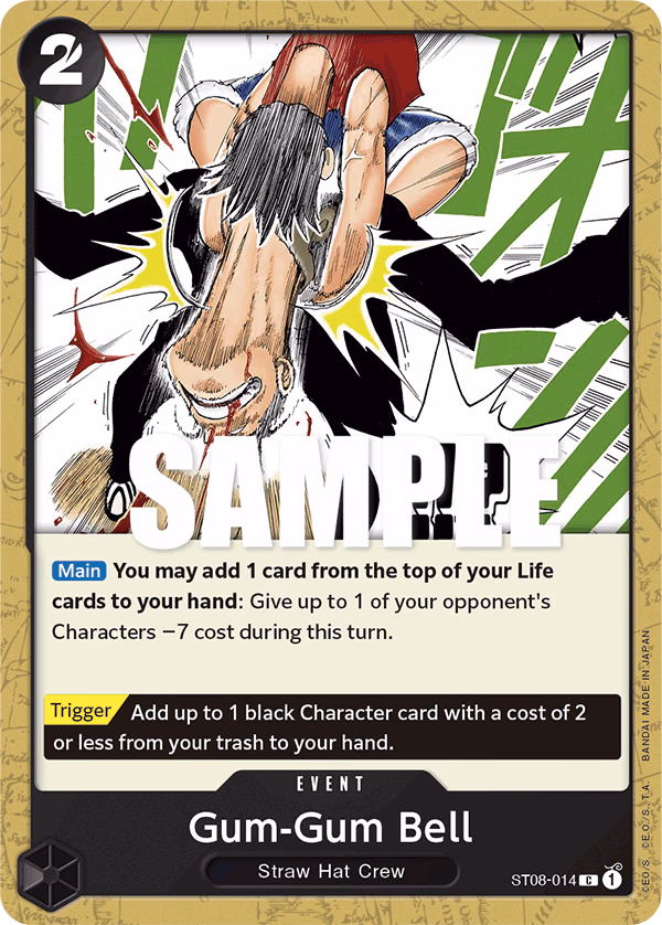 Gum-Gum Bell One Piece card (ST08-014, Starter Deck 8: Monkey.D.Luffy)