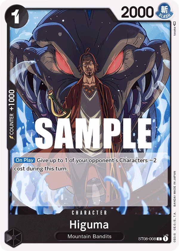 Higuma One Piece card (ST08-008, Starter Deck 8: Monkey.D.Luffy)