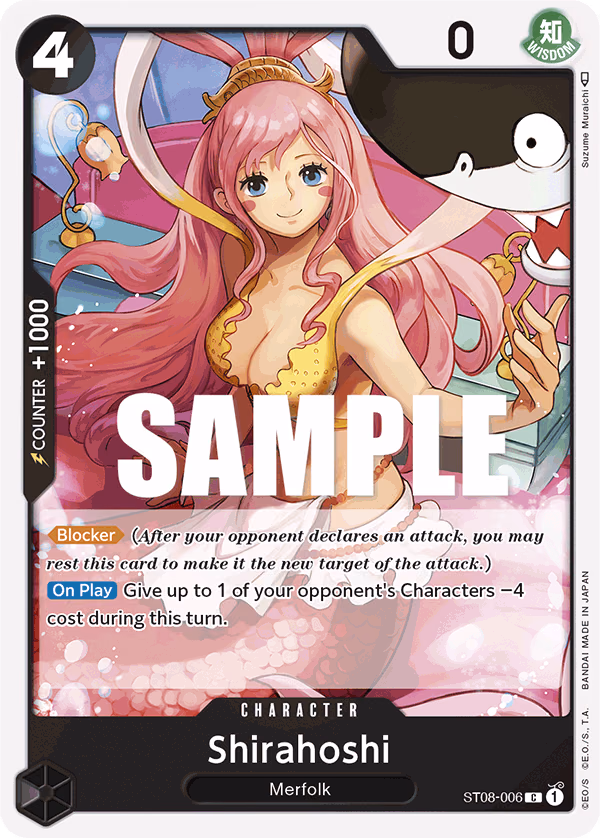 Shirahoshi One Piece card (ST08-006, Starter Deck 8: Monkey.D.Luffy)