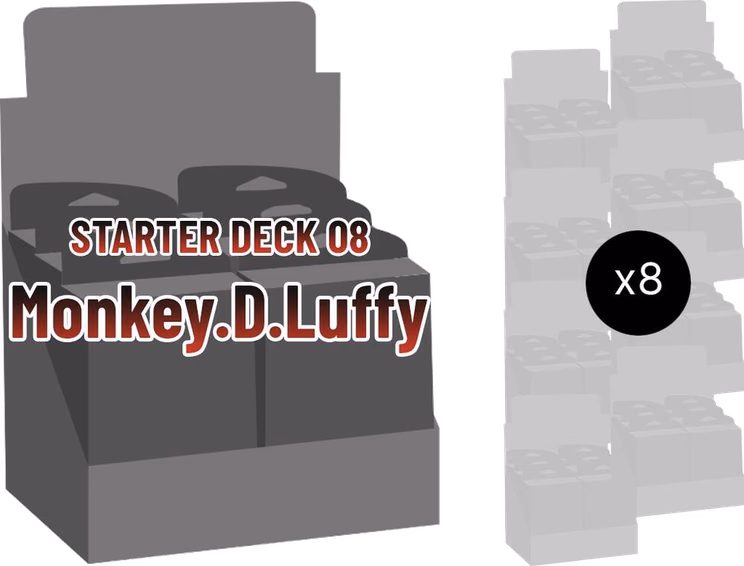 One Piece Starter Deck 8: Monkey.D.Luffy Display Case