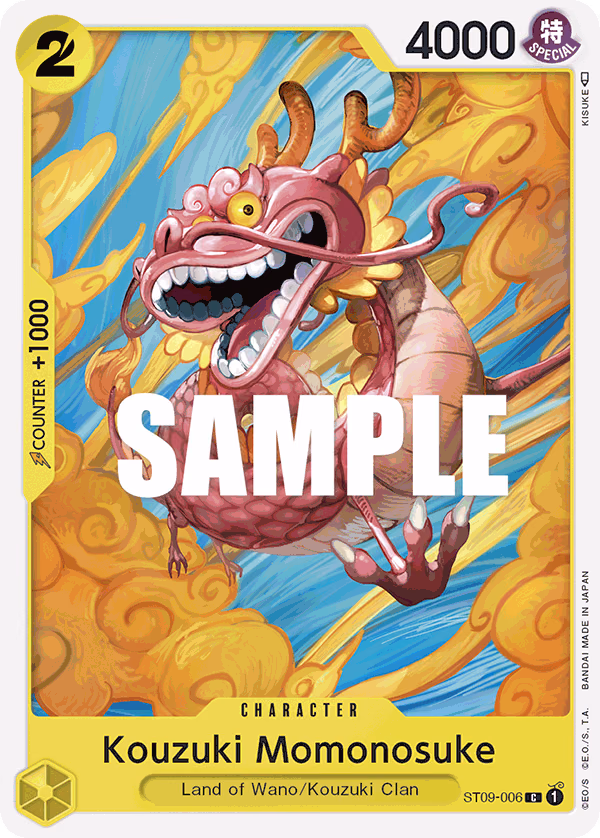 Kouzuki Momonosuke One Piece card (ST09-006, Starter Deck 9: Yamato)
