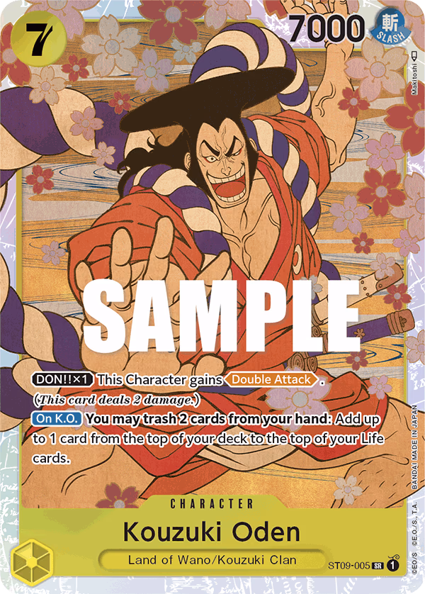 Kouzuki Oden One Piece card (ST09-005, Starter Deck 9: Yamato)