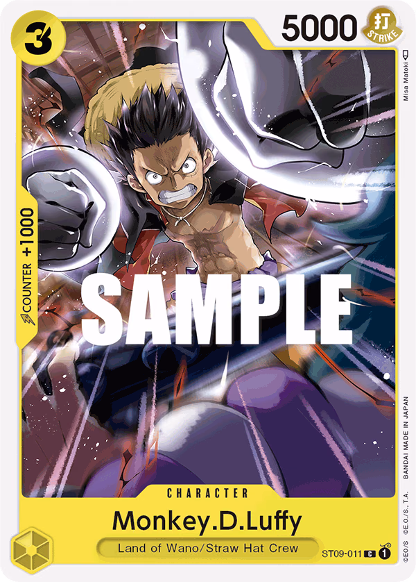 Monkey.D.Luffy One Piece card (ST09-011, Starter Deck 9: Yamato)