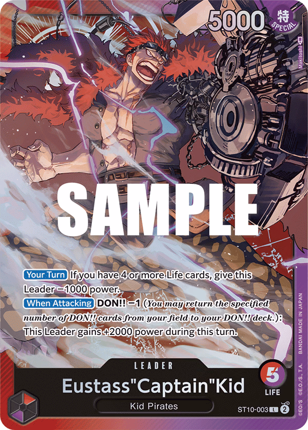 Eustass"Captain"Kid One Piece card (ST10-003, Ultra Deck: The Three Captains)