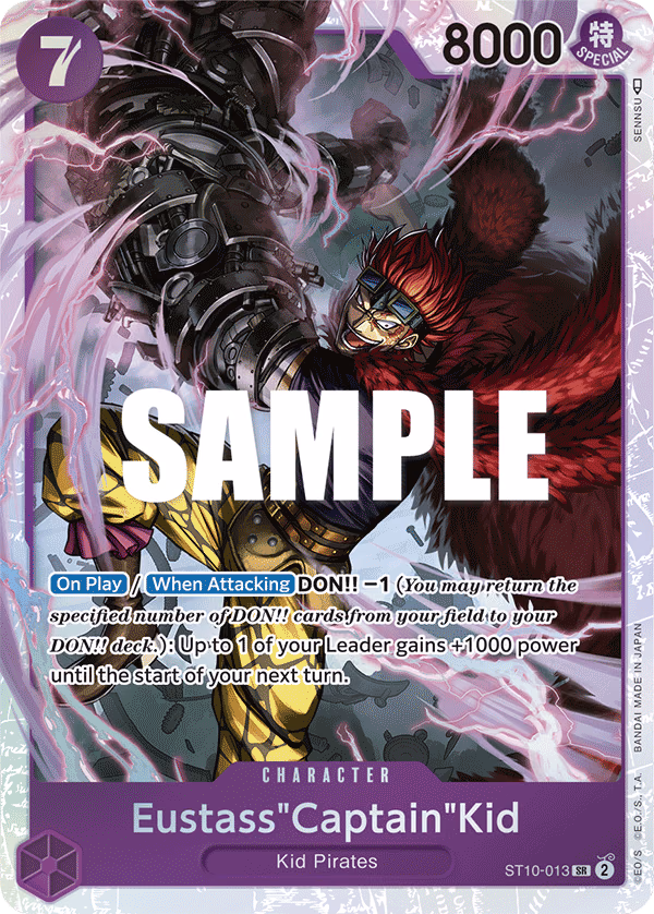 Eustass"Captain"Kid One Piece card (ST10-013, Ultra Deck: The Three Captains)