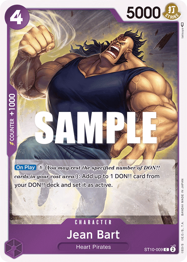 Jean Bart One Piece card (ST10-009, Ultra Deck: The Three Captains)