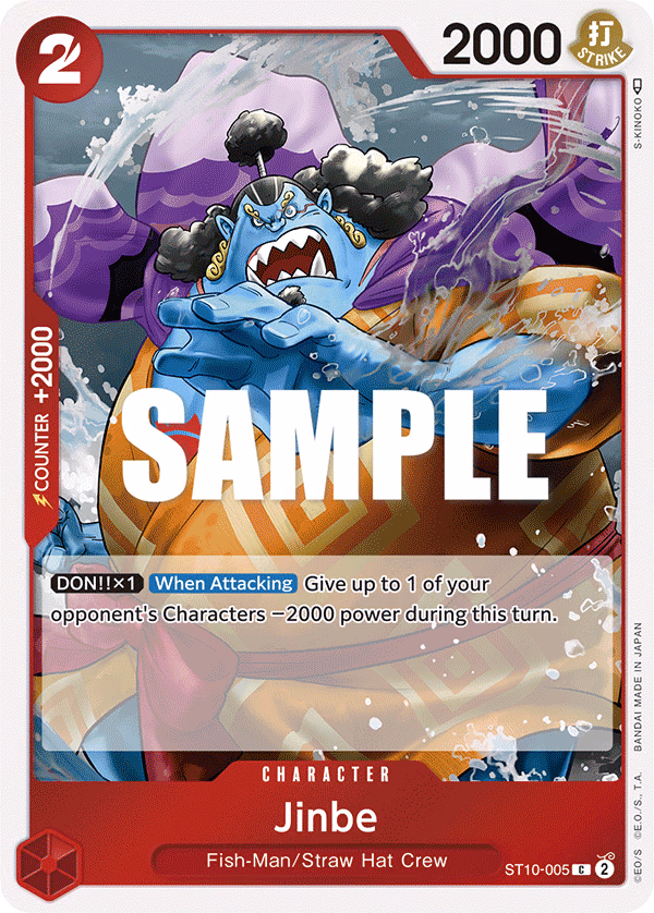 Jinbe One Piece card (ST10-005, Ultra Deck: The Three Captains)